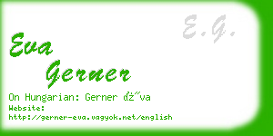 eva gerner business card